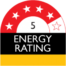Energy Star Rating - 5 star