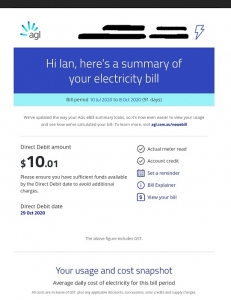 Counsell Family Power Bill with Solar Panels