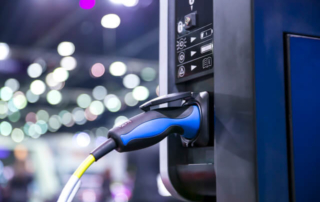 Electric Vehicle Being Recharged